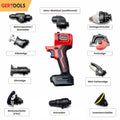 🚀 GERTOOLS  Multi-Power Werkzeugset – 10-in-1 Profi System + GRATIS ZUBEHÖR SET